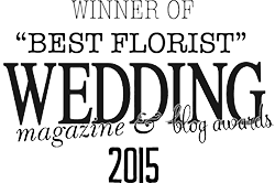 winner of best florist at the wedding magazine and blog awards 2015
