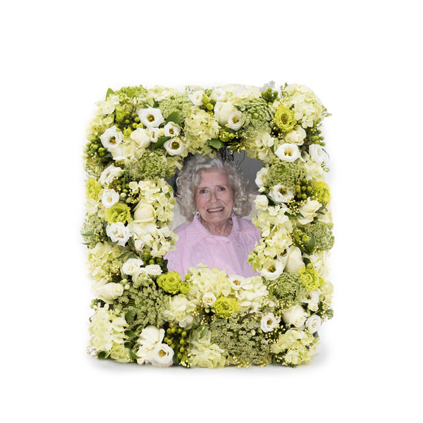 Special Tribute Funeral Flowers Photo Frame