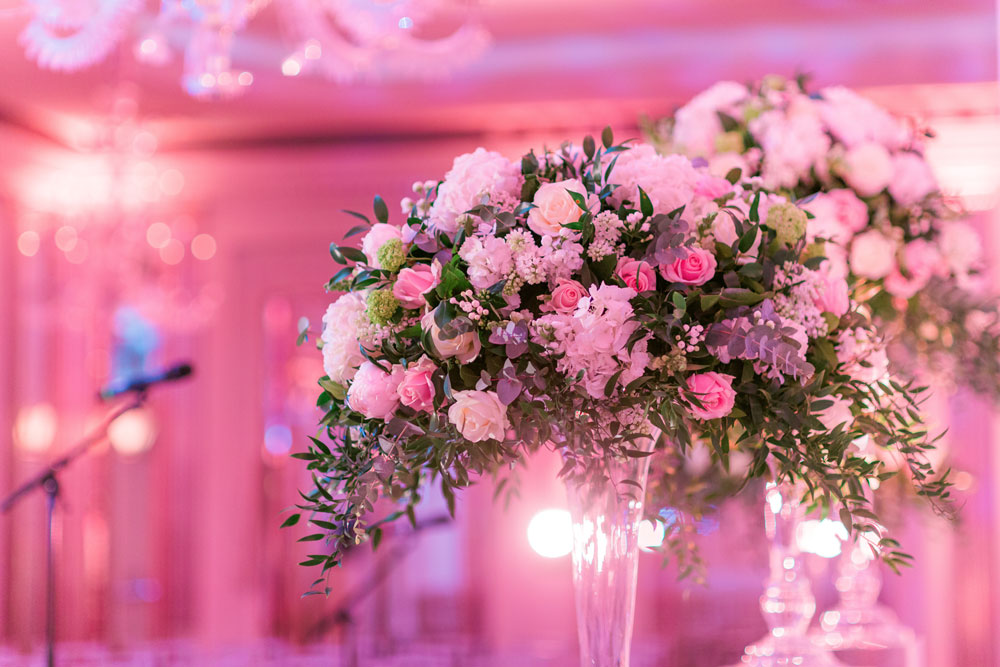 luxury wedding flowers at claridge's hotel mayfair by amie bone flowers